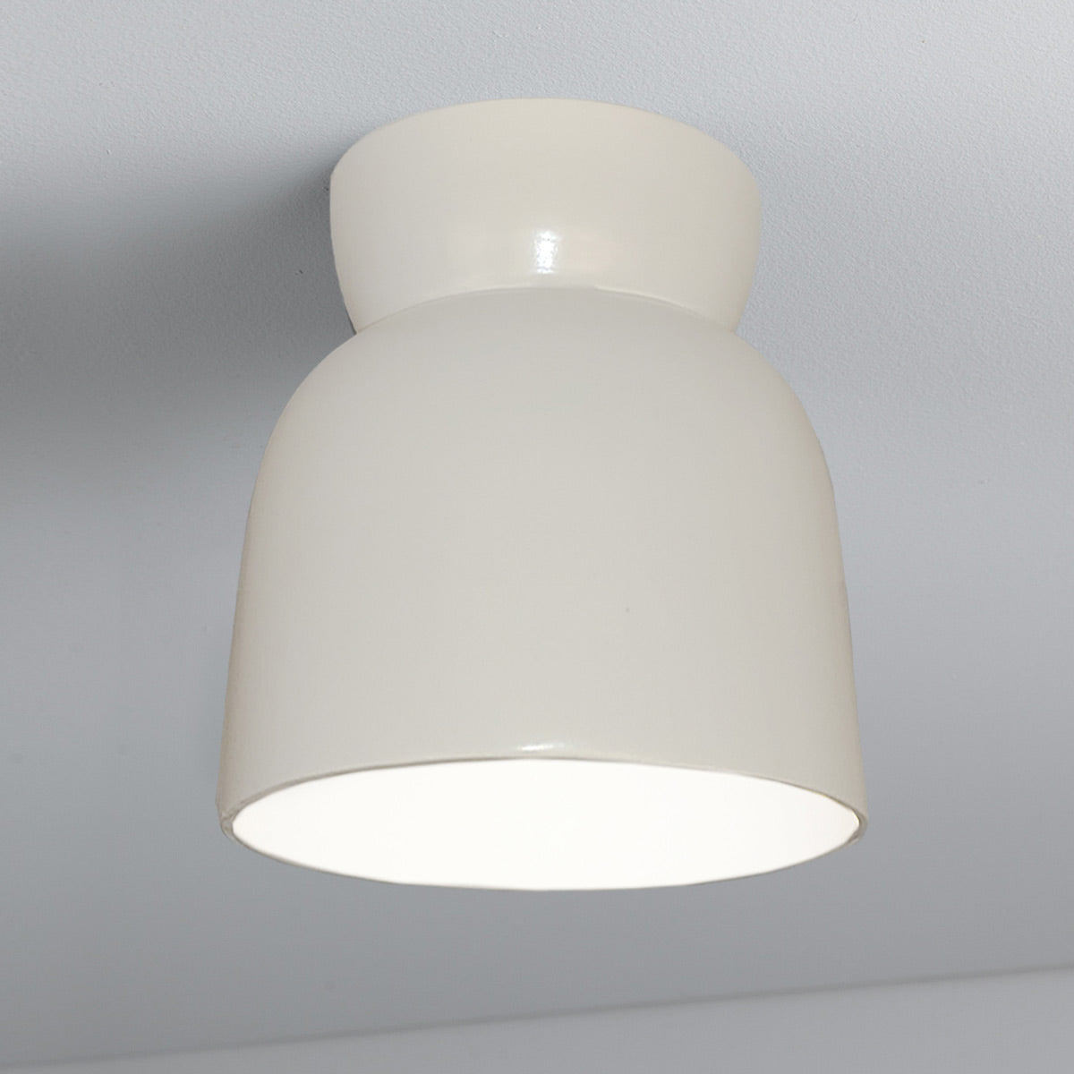 Hourglass Flush Mount Ceiling Light in Detail.