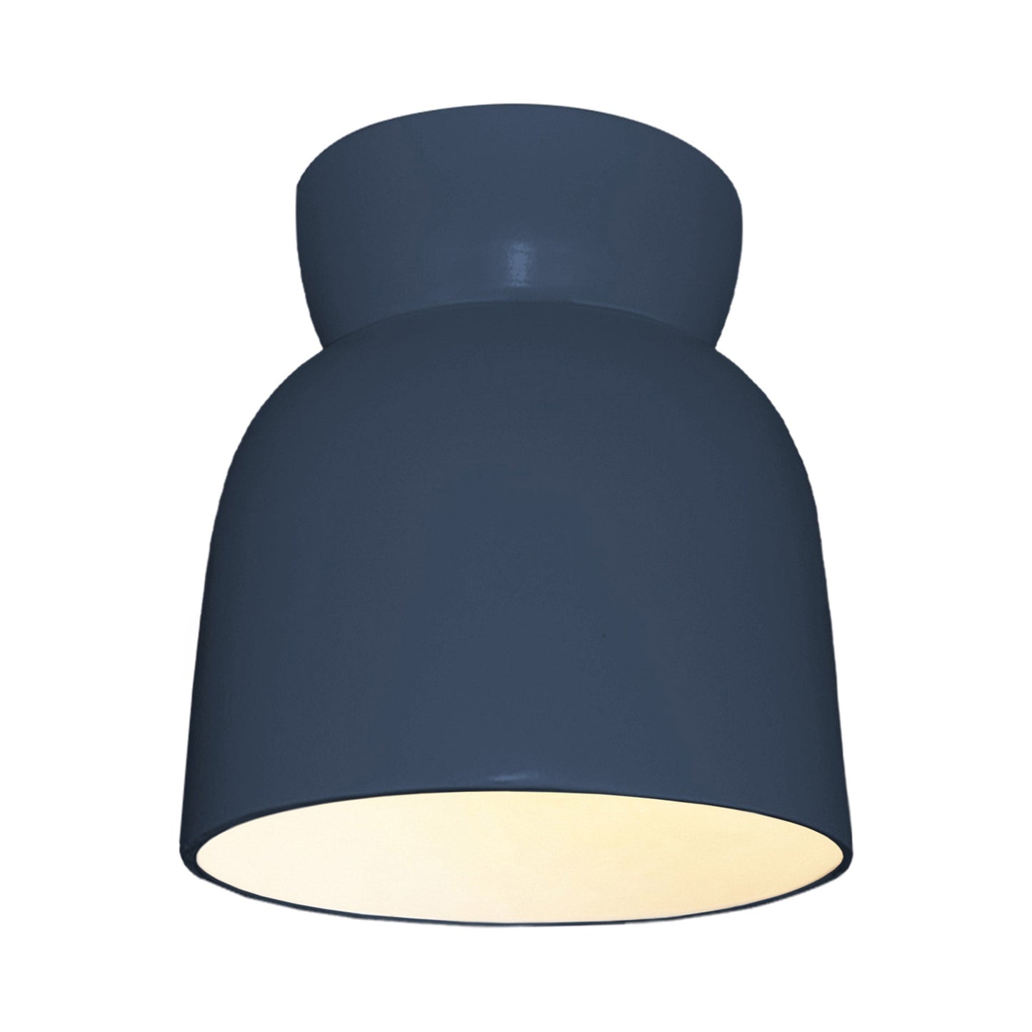Hourglass Outdoor Flush Mount Ceiling Light in Midnight Sky.