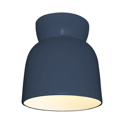 Hourglass Outdoor Flush Mount Ceiling Light in Midnight Sky.