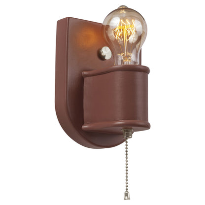 Nouveau Wall Light in Canyon Clay/Brushed Nickel.