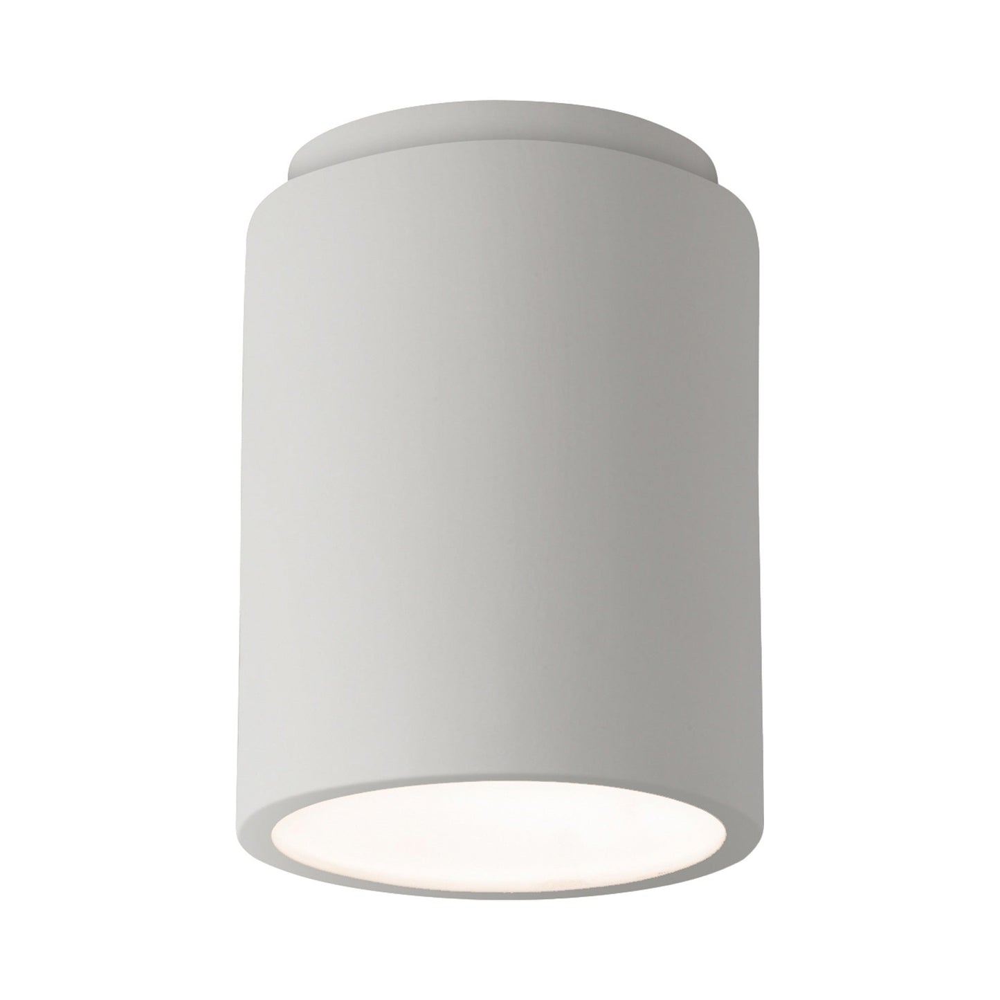 Radiance Cylinder Flush Mount Ceiling Light in Bisque.