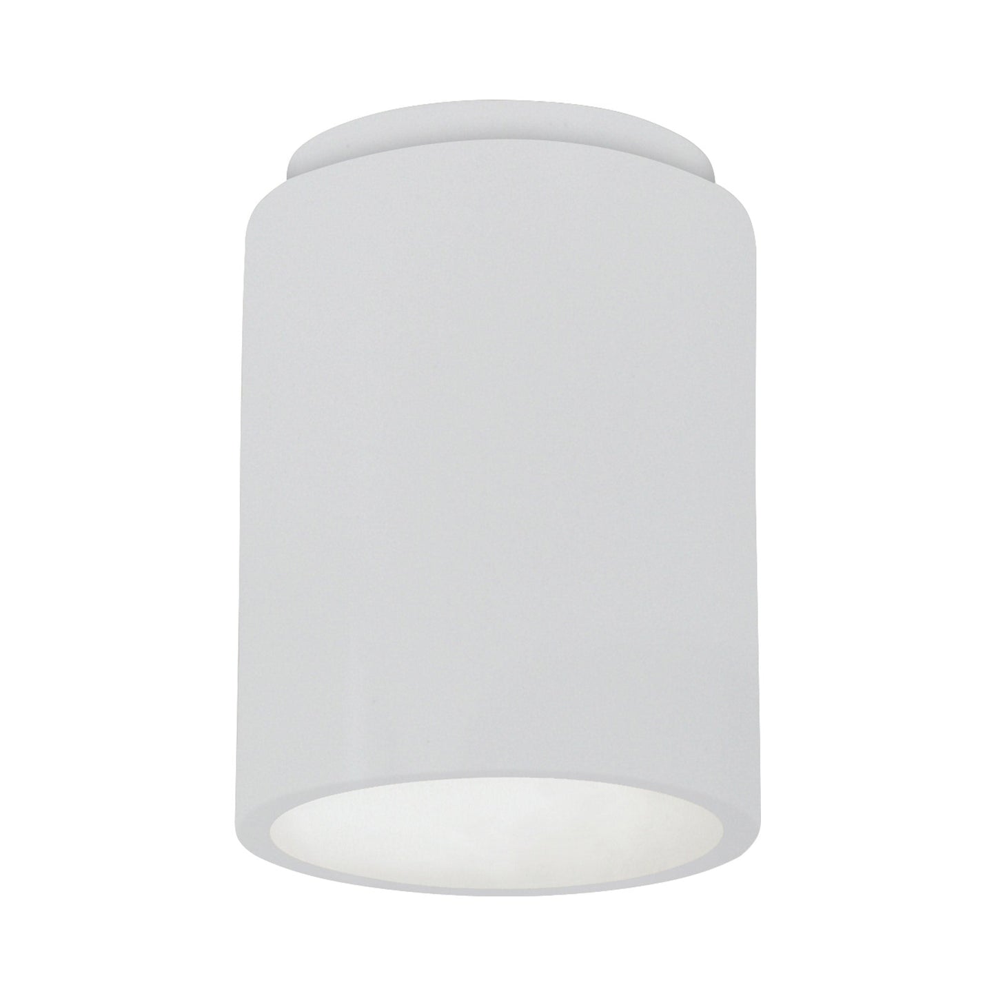 Radiance Cylinder Flush Mount Ceiling Light in Gloss White.