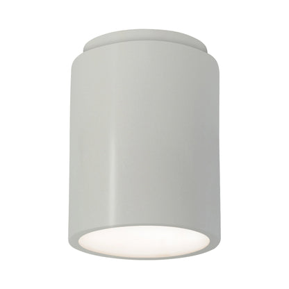 Radiance Cylinder Flush Mount Ceiling Light in Matte White.