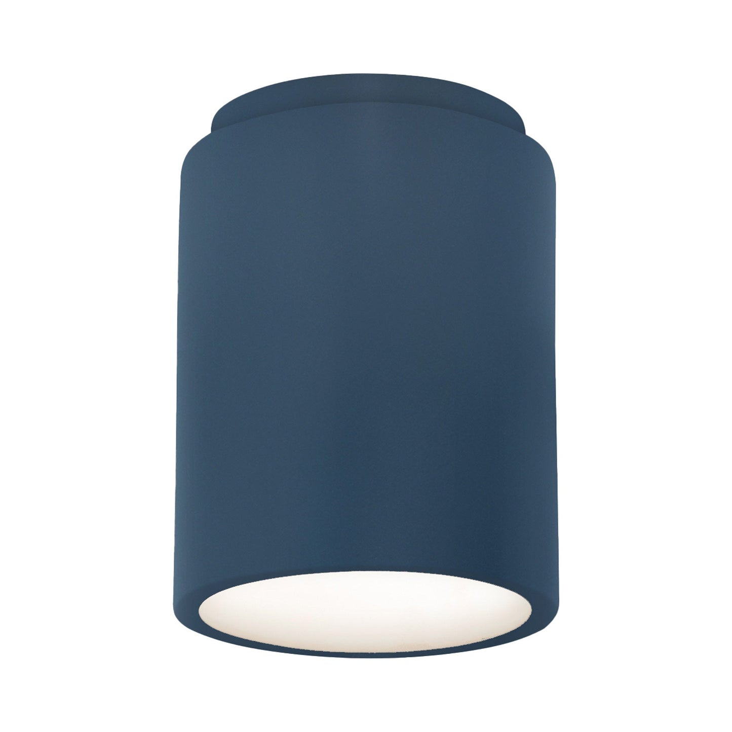 Radiance Cylinder Flush Mount Ceiling Light in Midnight Sky.