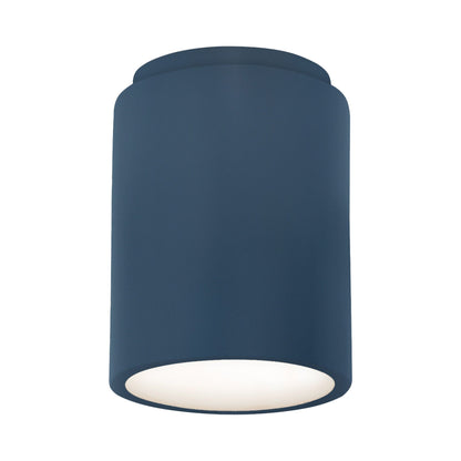 Radiance Cylinder Flush Mount Ceiling Light in Midnight Sky.