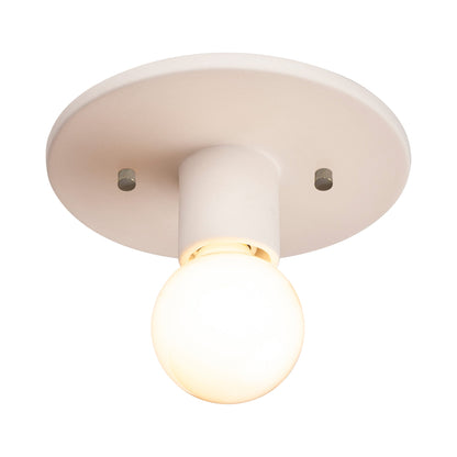 Radiance Discus Flush Mount Ceiling Light in Bisque.