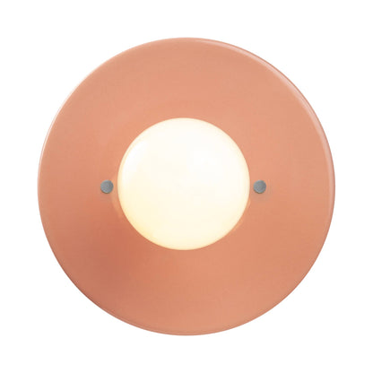 Radiance Discus Flush Mount Ceiling Light in Detail.