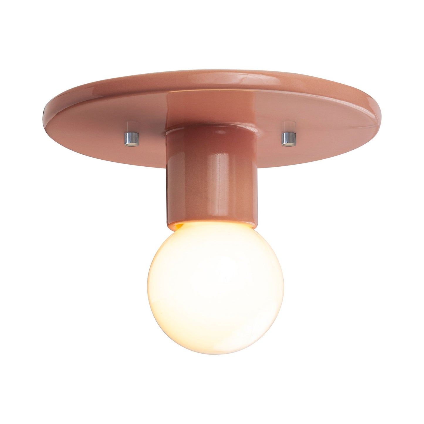 Radiance Discus Flush Mount Ceiling Light in Detail.