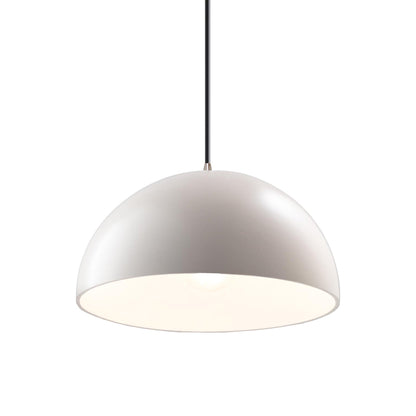 Radiance Dome Pendant Light in Matte White/Brushed Nickel/Black.