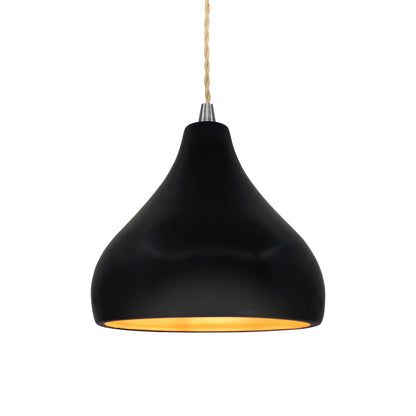 Radiance Droplet LED Pendant Light in Carbon Matte Black/Champagne Gold/Brushed Nickel/Beige Twist.