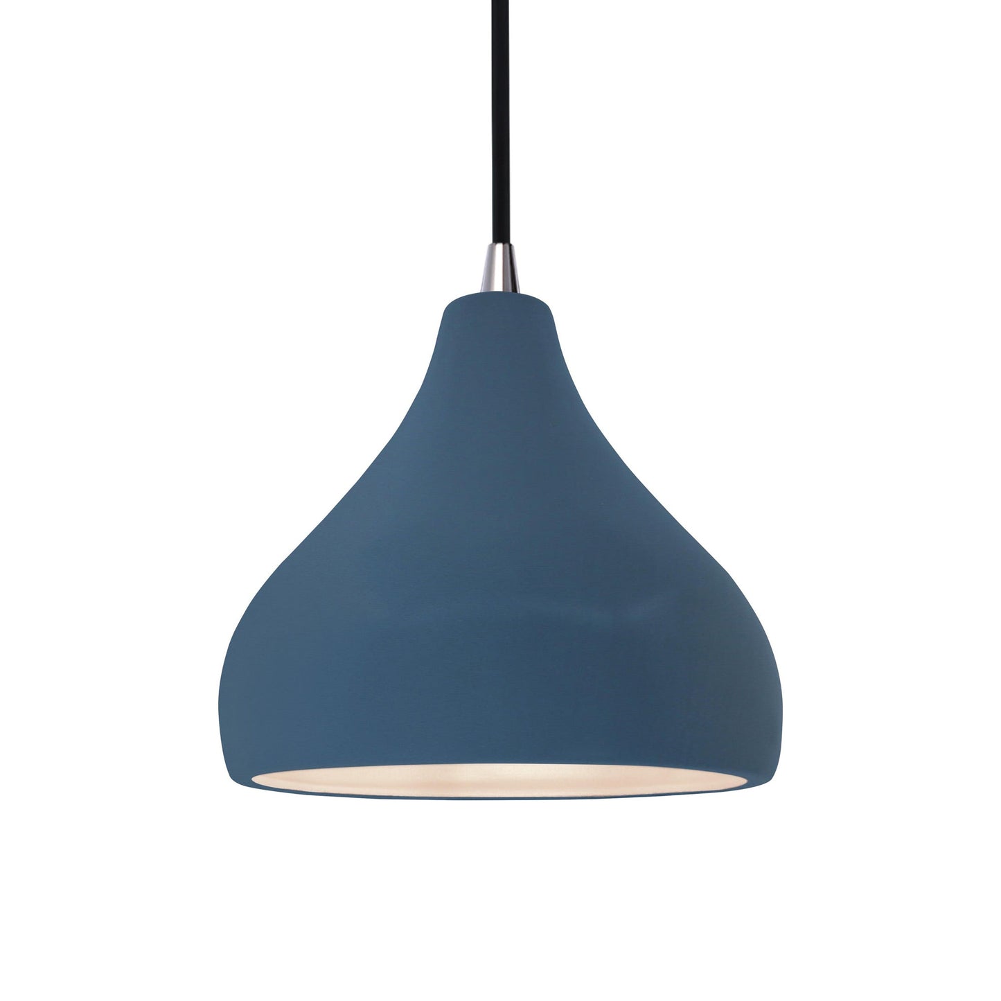 Radiance Droplet LED Pendant Light in Midnight Sky/Brushed Nickel/Black.
