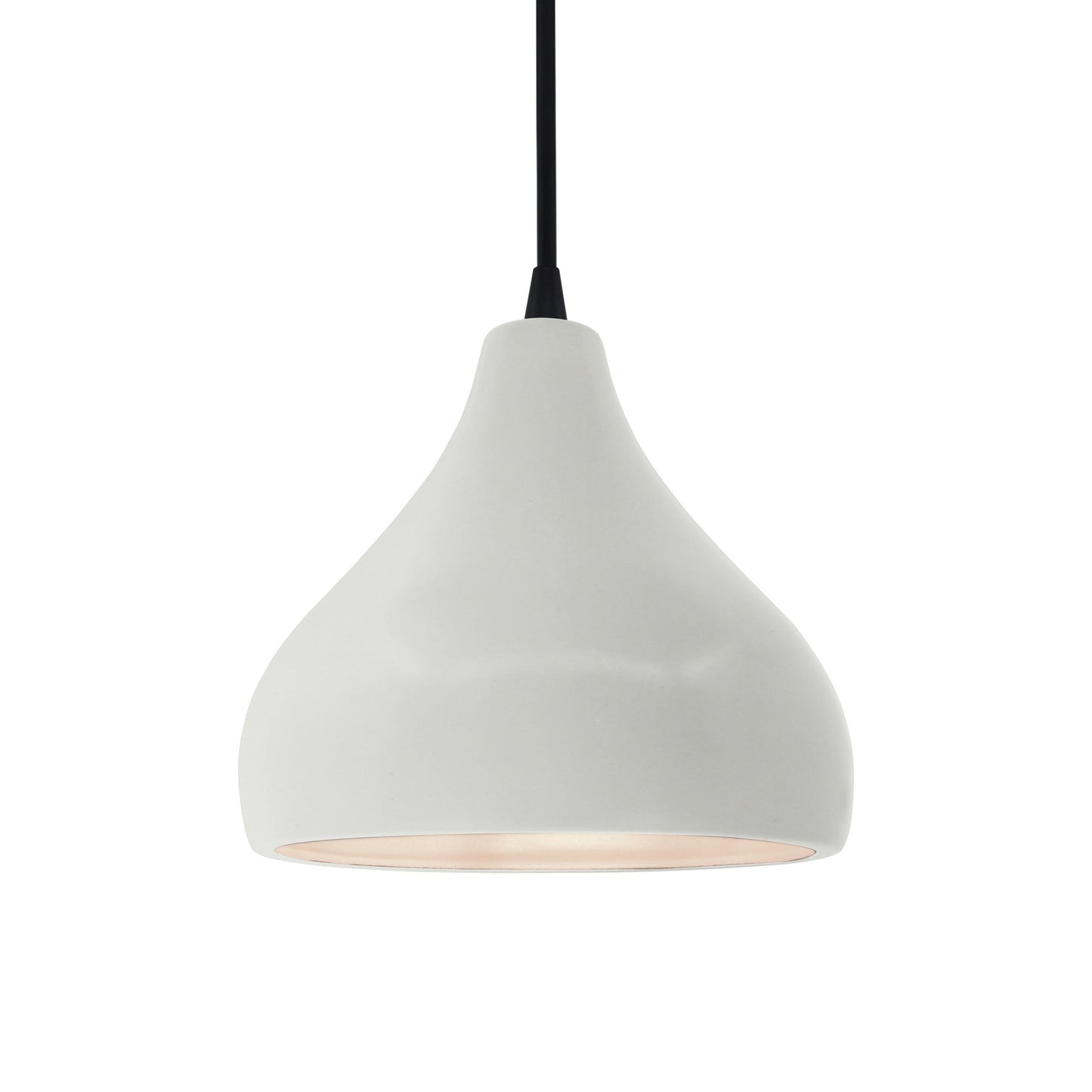 Radiance Droplet LED Pendant Light in Matte White/Matte Black/Black.
