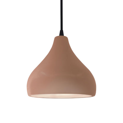 Radiance Droplet Pendant Light in Adobe/Matte Black/Black.