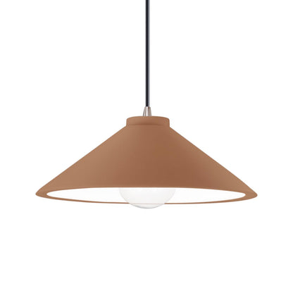 Radiance Flare LED Pendant Light in Adobe/Brushed Nickel/Black.