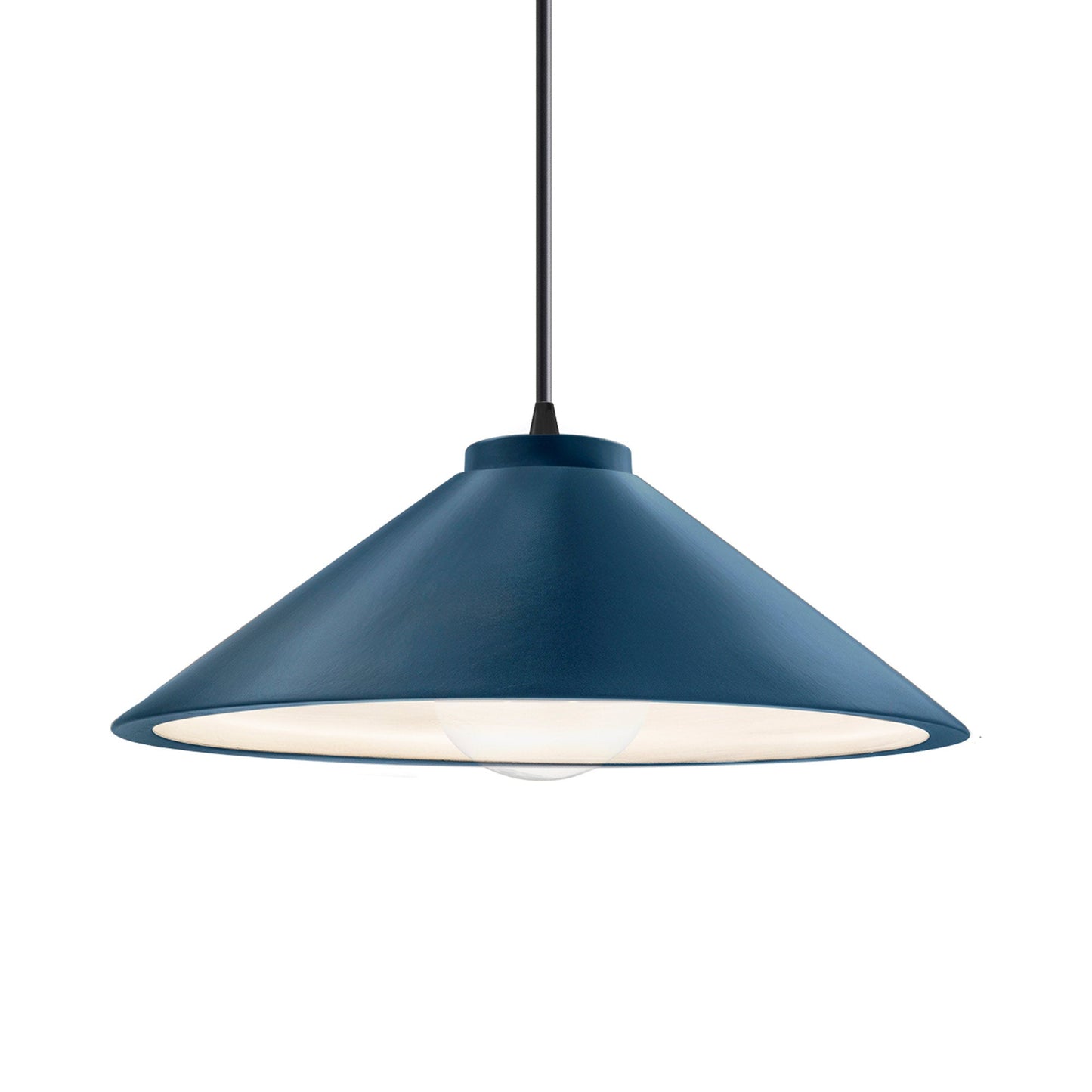 Radiance Flare LED Pendant Light in Midnight Sky/Matte Black/Black.