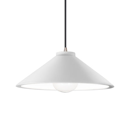 Radiance Flare Pendant Light in Gloss White/Brushed Nickel/Black.
