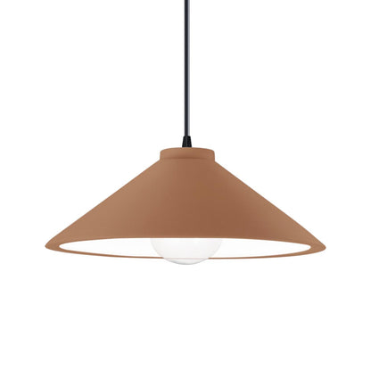 Radiance Flare Pendant Light in Adobe/Matte Black/Black.