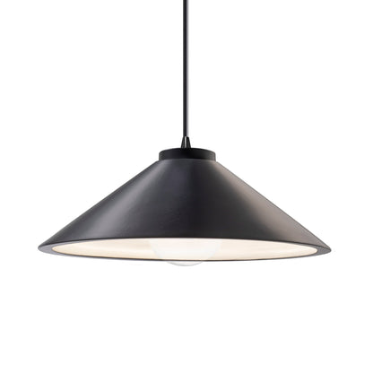 Radiance Flare Pendant Light in Carbon Matte Black/Matte Black/Black.