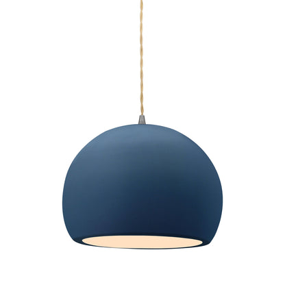 Radiance Globe LED Pendant Light in Midnight Sky/Brushed Nickel (Medium).