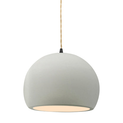 Radiance Globe LED Pendant Light in Matte White/Matte Black (Large).