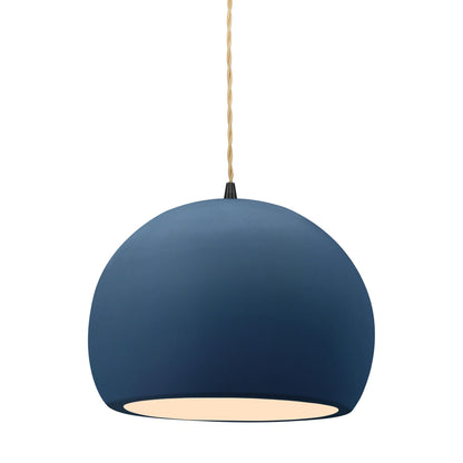Radiance Globe Pendant Light in Midnight Sky/Matte Black (Large).
