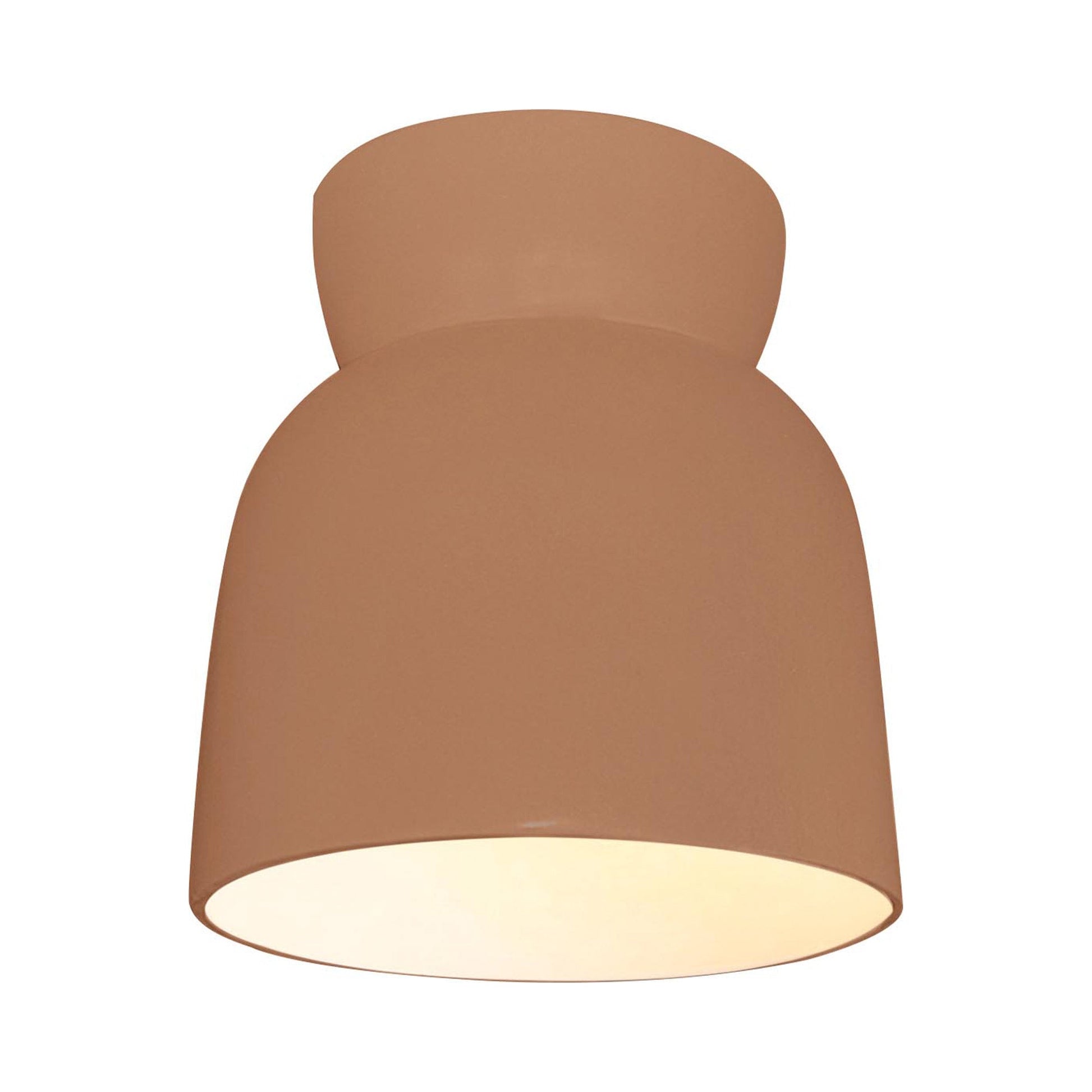 Radiance Hourglass Flush Mount Ceiling Light in Adobe.