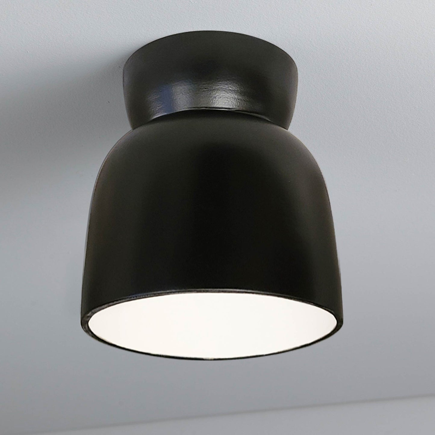 Radiance Hourglass Flush Mount Ceiling Light in Detail.