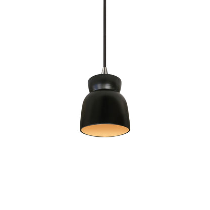 Radiance Hourglass LED Pendant Light in Carbon Matte Black/Champagne Gold/Brushed Nickel/Black.