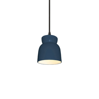 Radiance Hourglass Pendant Light in Midnight Sky/Matte Black/Black.