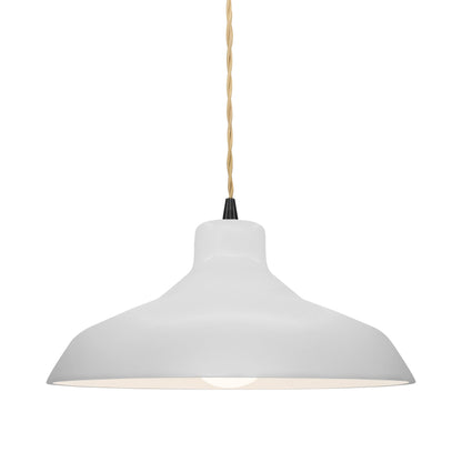 Radiance Loft LED Pendant Light in Bisque/Matte Black/Beige Twist.