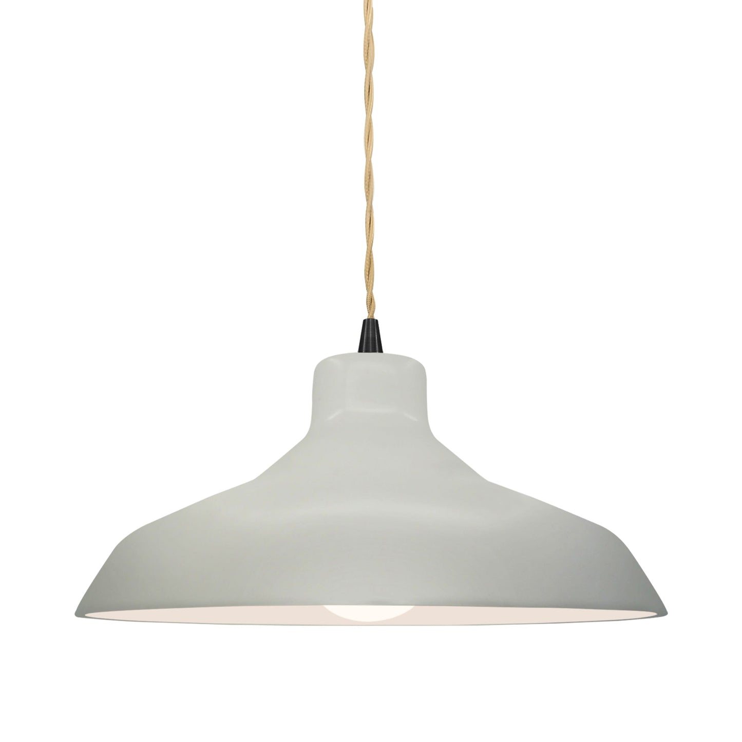 Radiance Loft LED Pendant Light in Matte White/Matte Black/Beige Twist.