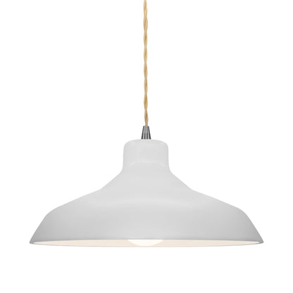 Radiance Loft Pendant Light in Bisque/Brushed Nickel/Beige Twist.