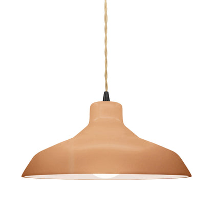 Radiance Loft Pendant Light in Adobe/Matte Black/Beige Twist.