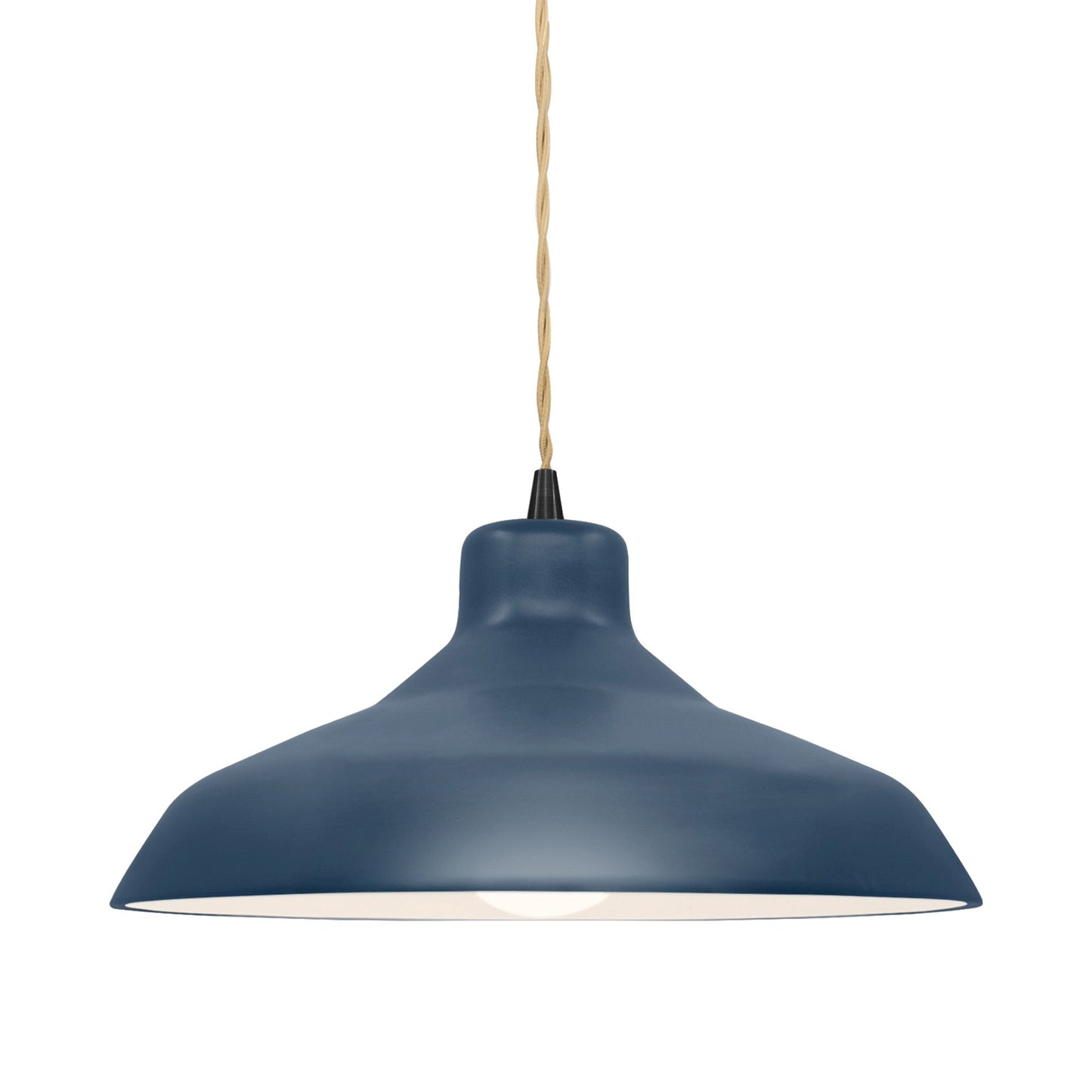 Radiance Loft Pendant Light in Midnight Sky/Matte Black/Beige Twist.