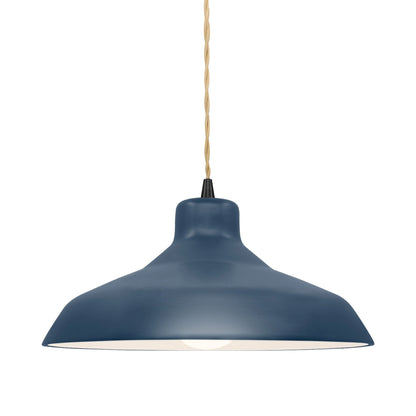 Radiance Loft Pendant Light in Midnight Sky/Matte Black/Beige Twist.