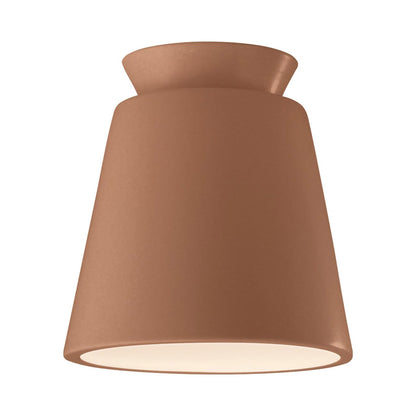 Radiance Trapezoid Flush Mount Ceiling Light in Adobe.