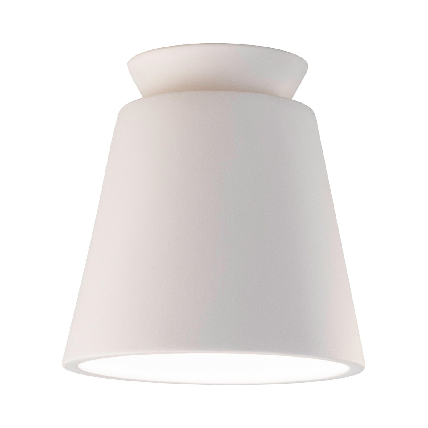 Radiance Trapezoid Flush Mount Ceiling Light in Bisque.