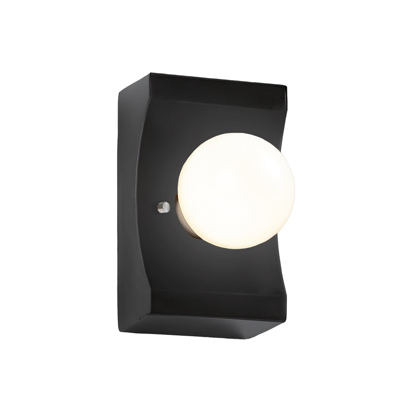 Scoop Wall Light in Carbon Matte Black.