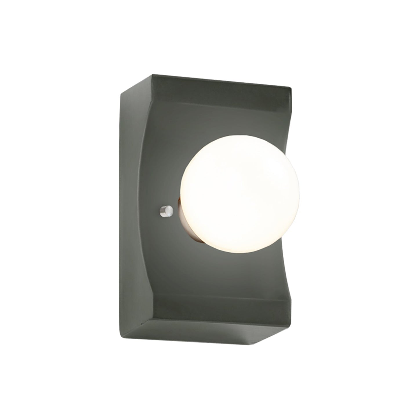 Scoop Wall Light in Pewter Green.