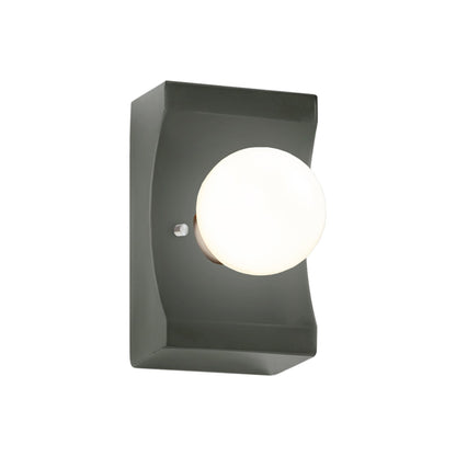 Scoop Wall Light in Pewter Green.