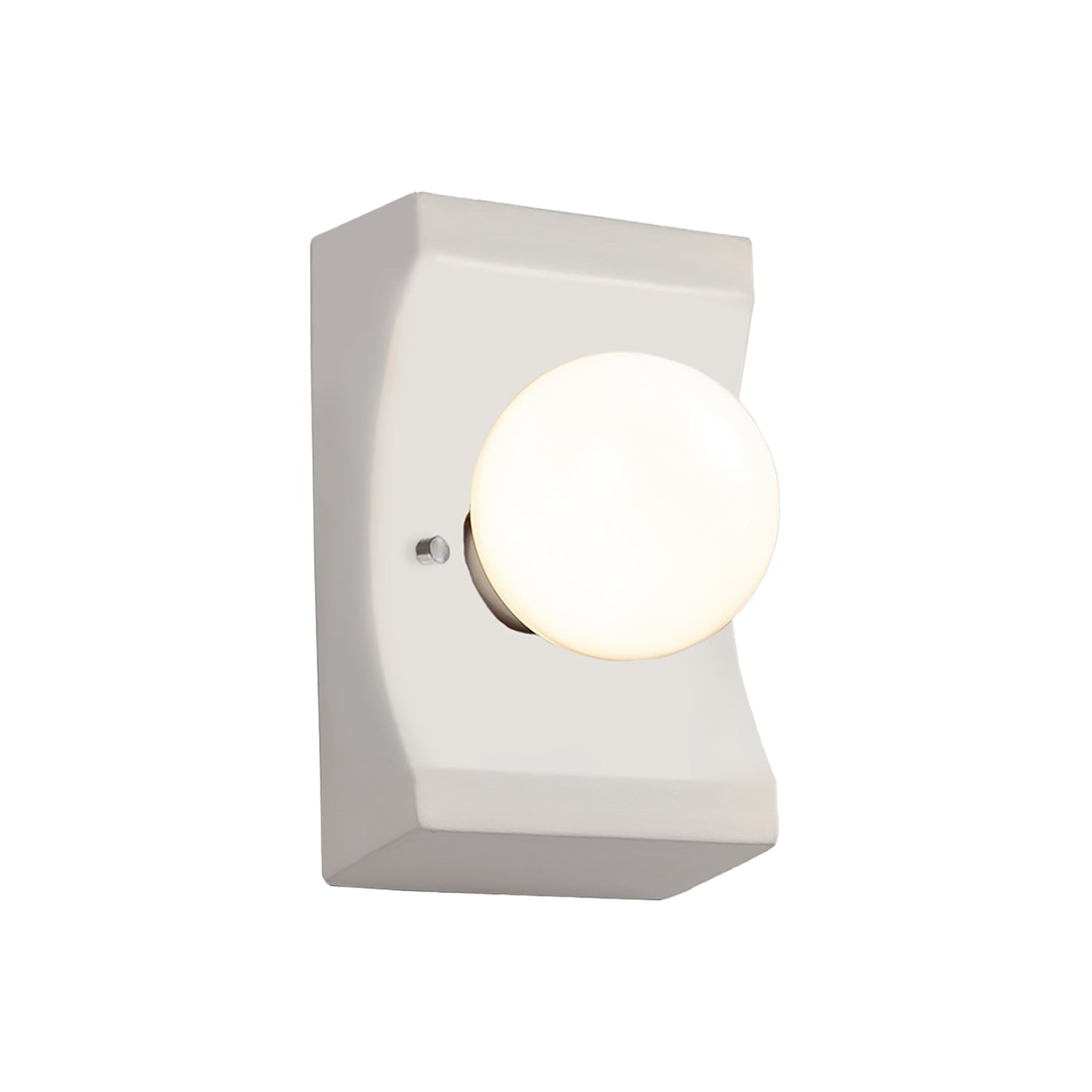 Scoop Wall Light in Unfinished Bisque.