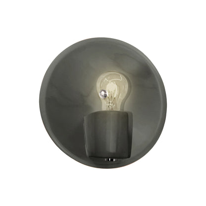 Shield Wall Light in Pewter Green/Brushed Nickel.