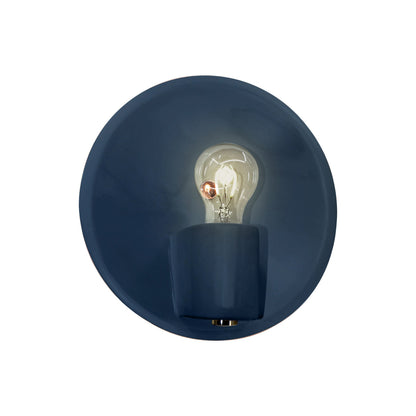 Shield Wall Light in Midnight Sky/Polished Brass.