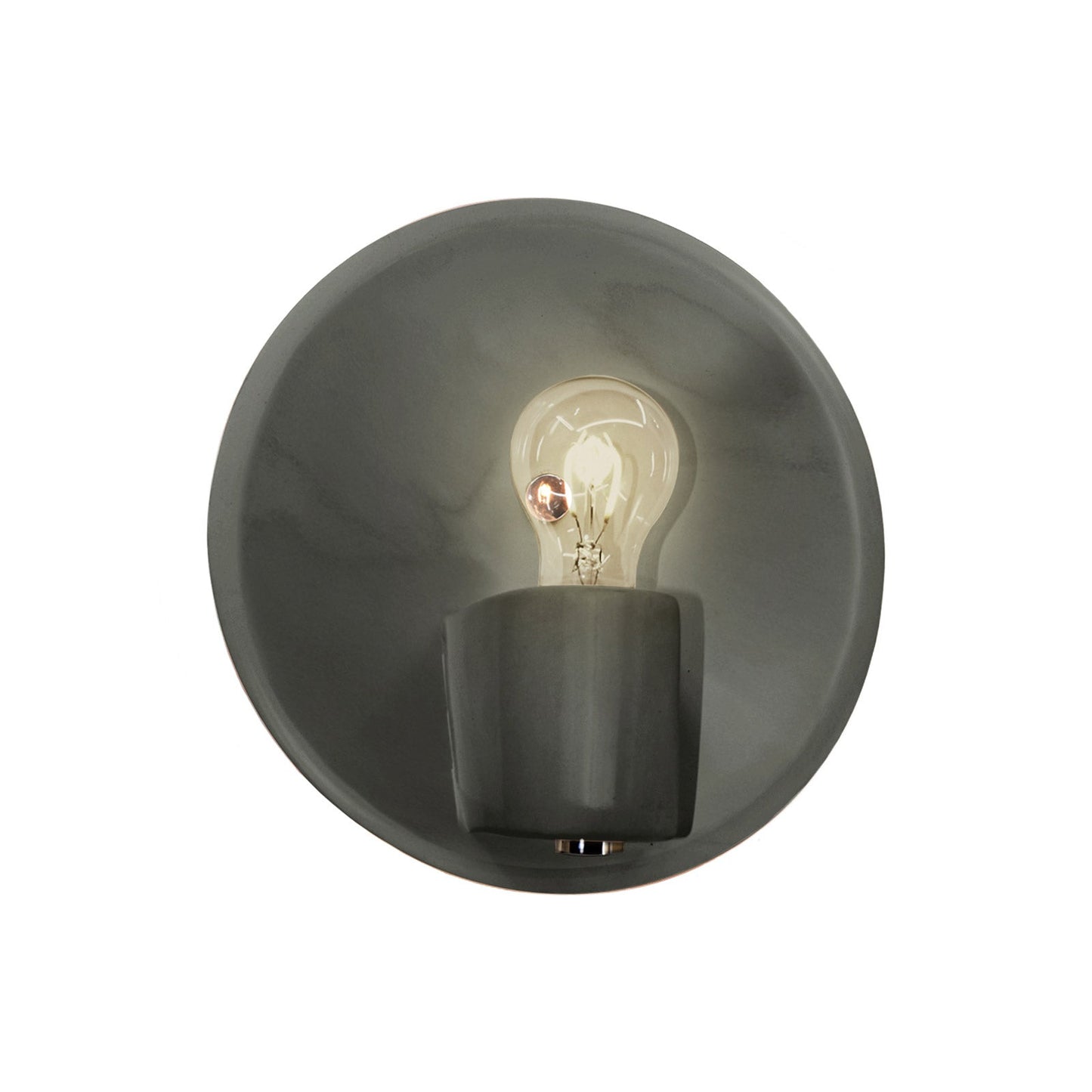 Shield Wall Light in Pewter Green/Polished Brass.