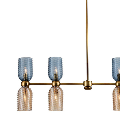 Azul Linear Pendant Light in Detail. 