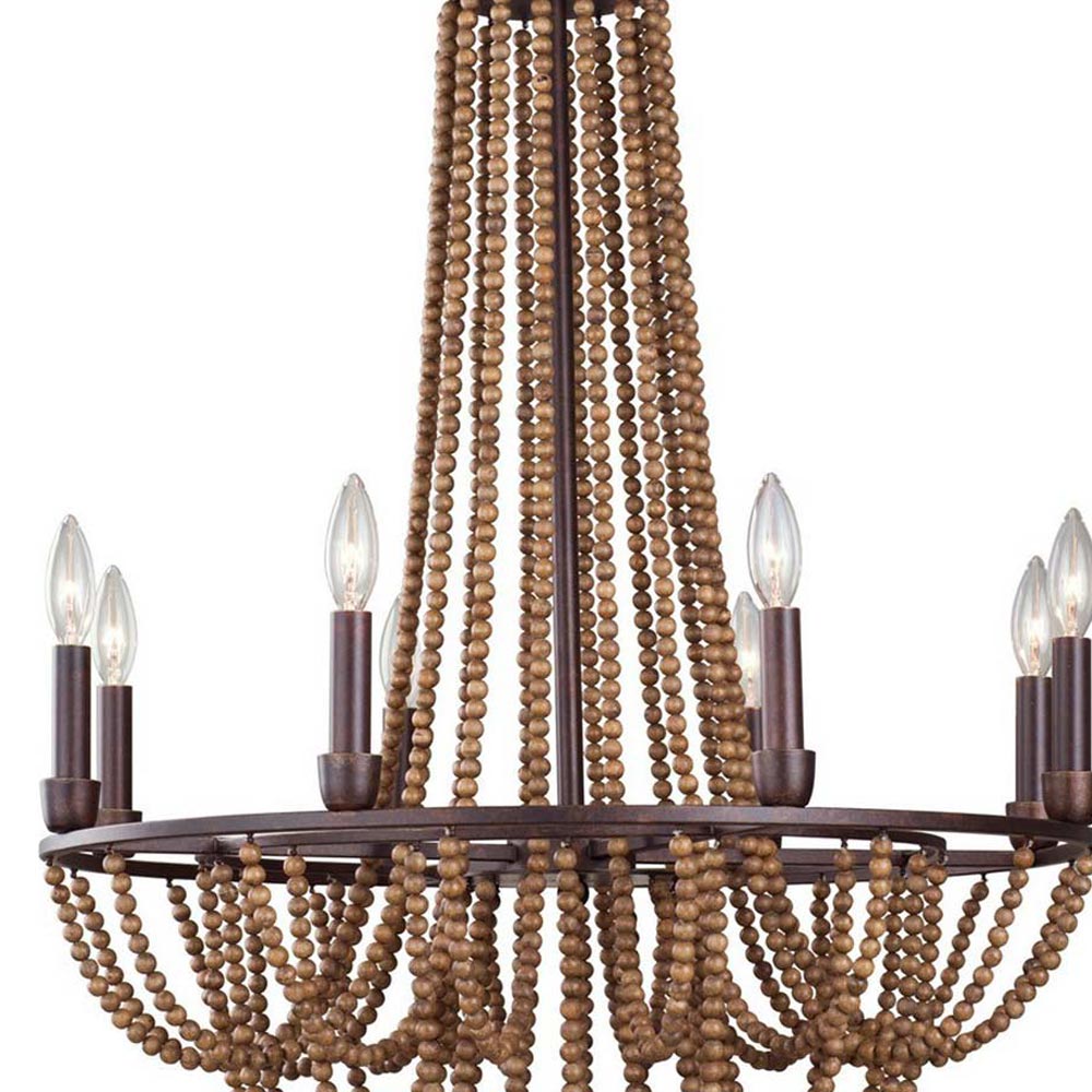 Beechwood Chandelier in Detail.