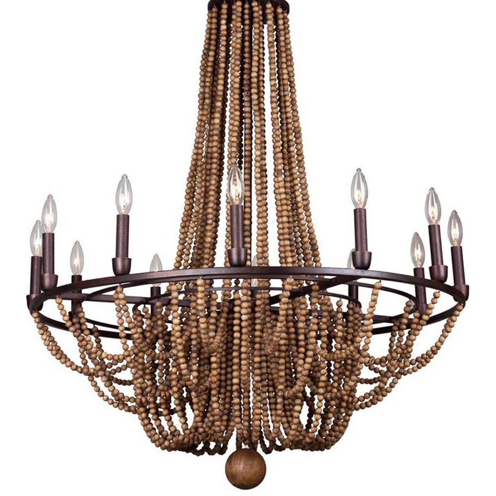 Beechwood Chandelier in Detail.