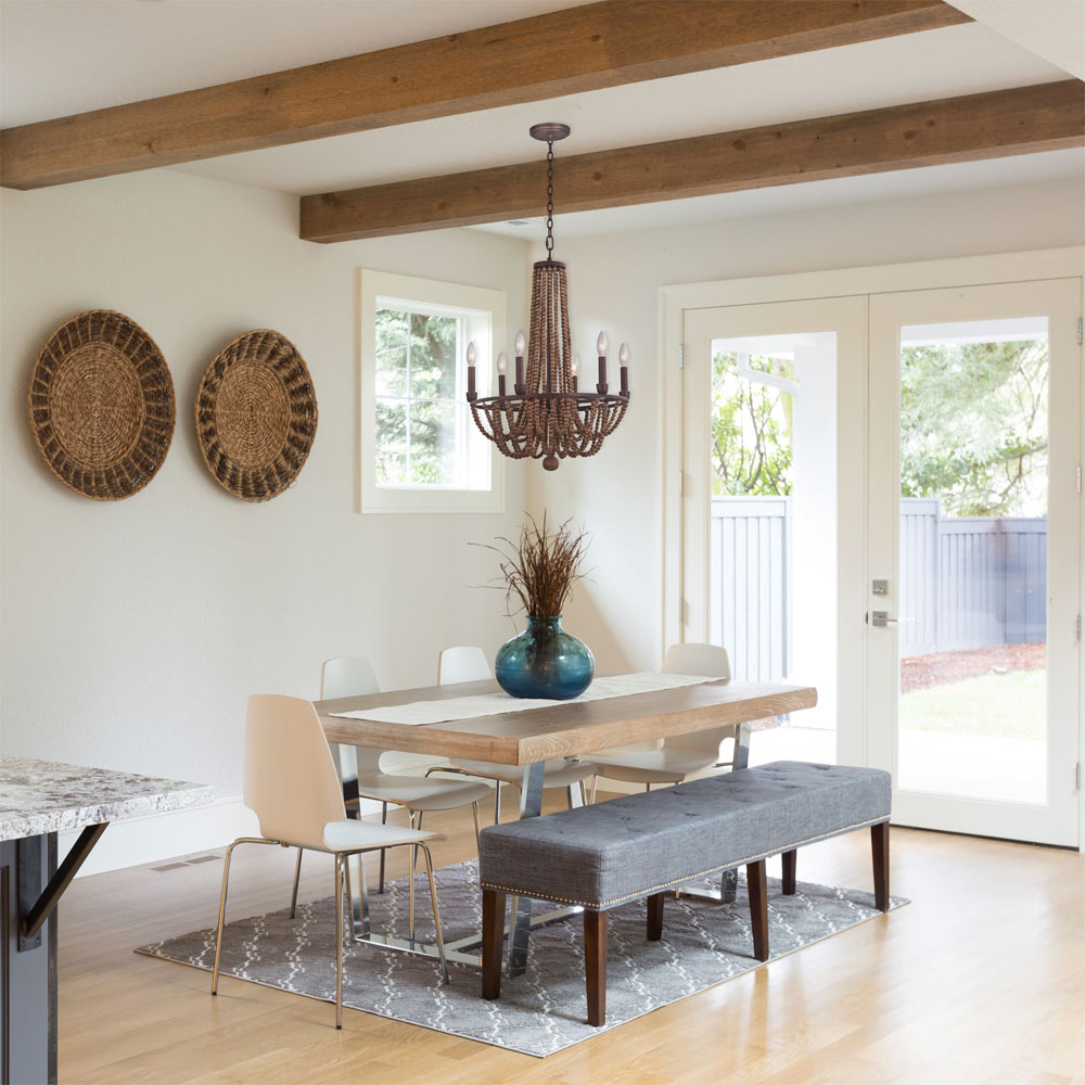 Beechwood Chandelier in dining room.