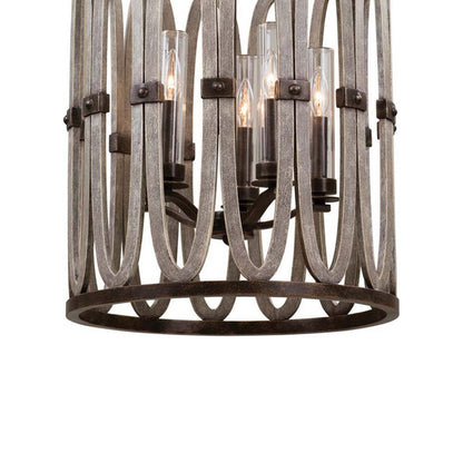 Belmont Outdoor Foyer Pendant Light in Detail.