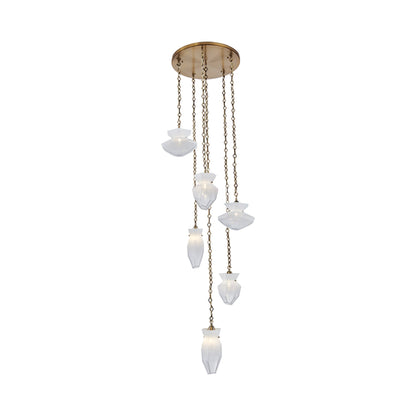 Bolsa Multi Light Pendant Light in White (6-Light).